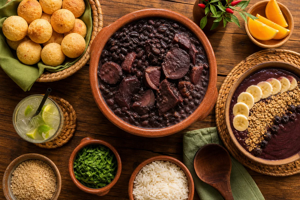 Spécialités culinaires brésiliennes : plats et boissons